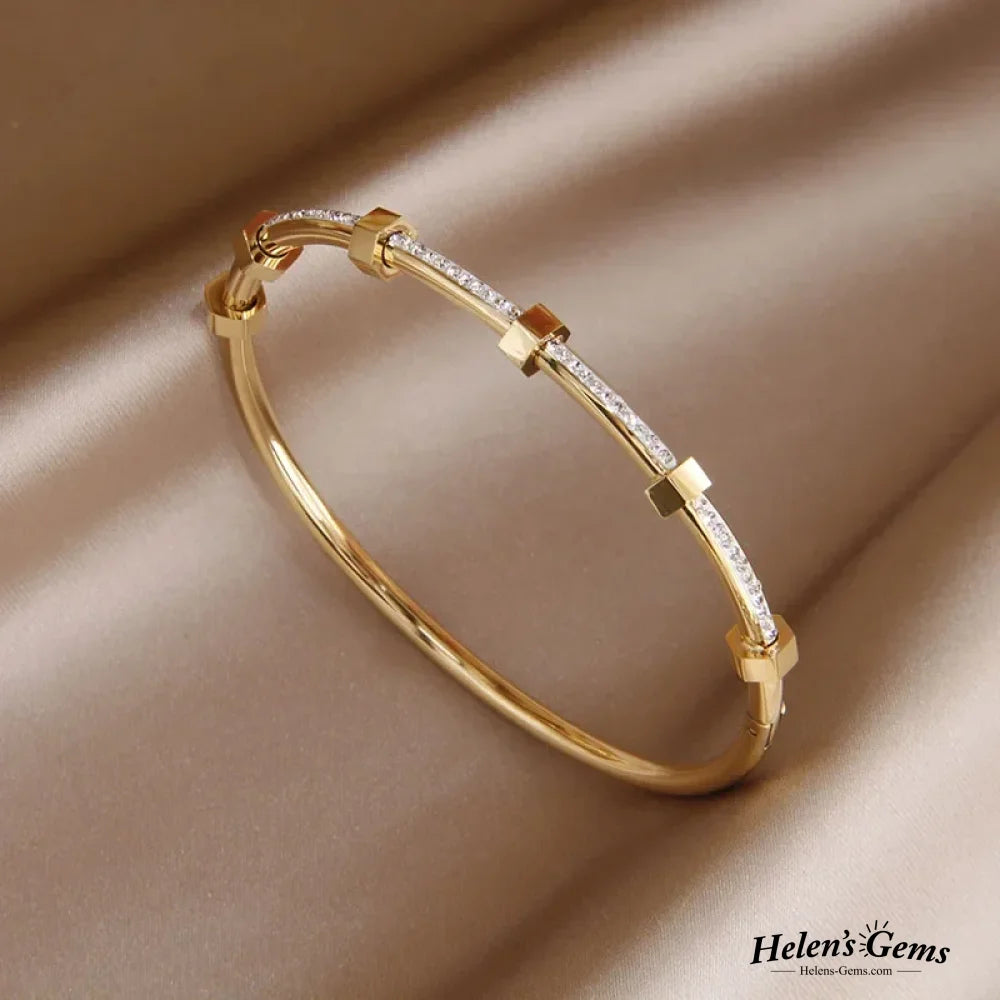 Elegant Bright Golden Bracelet