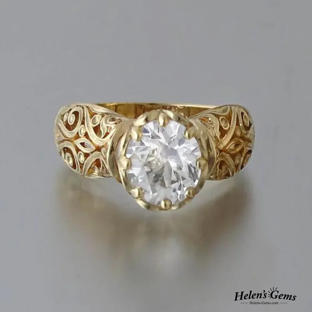 Elegant White Zirconia Ring