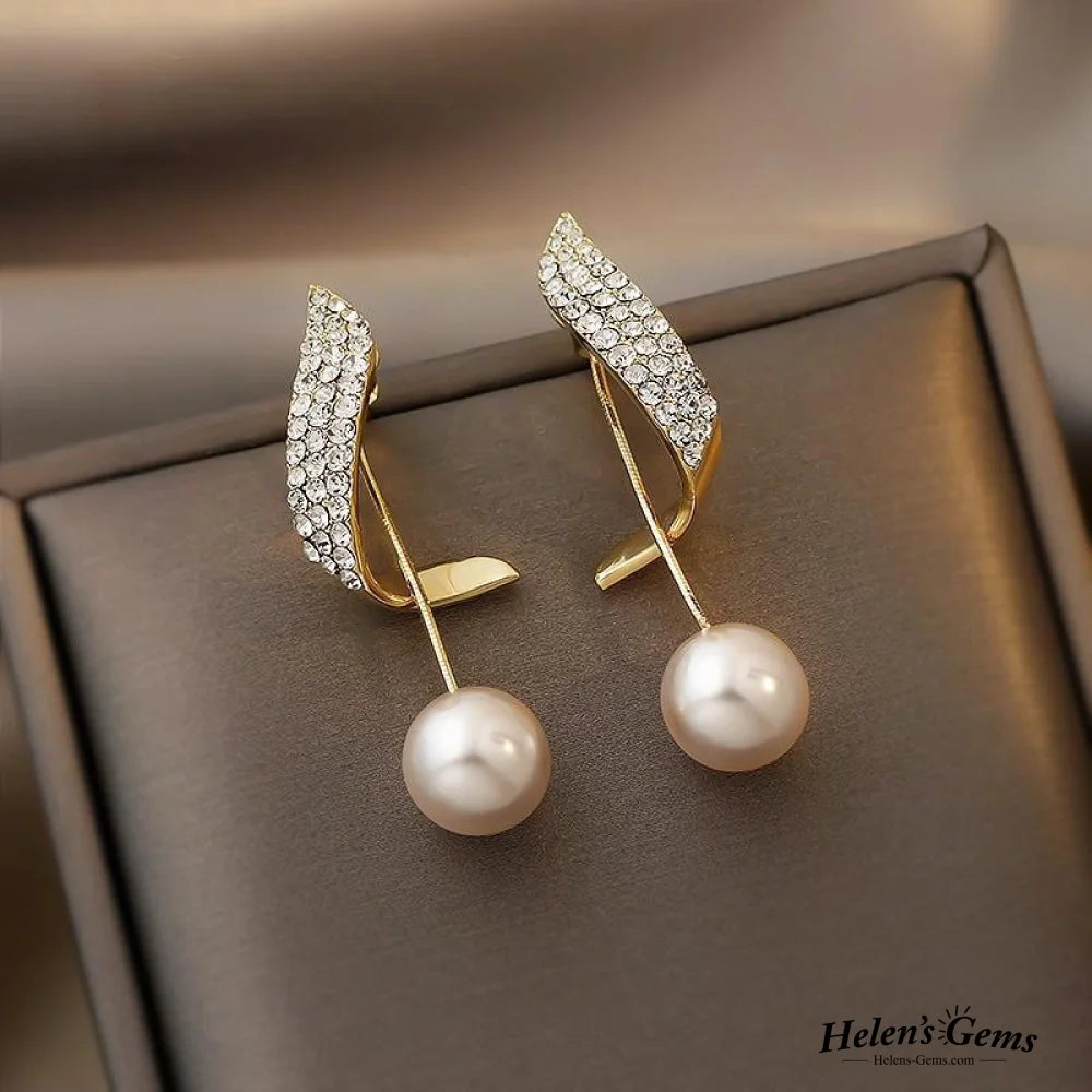 Pearl Earrings In Gold