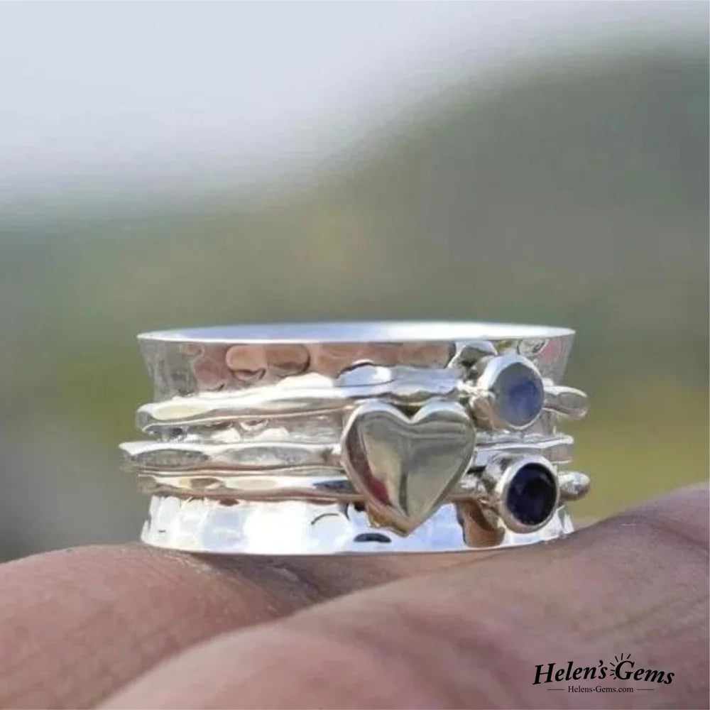 Spinner Heart Ring 5