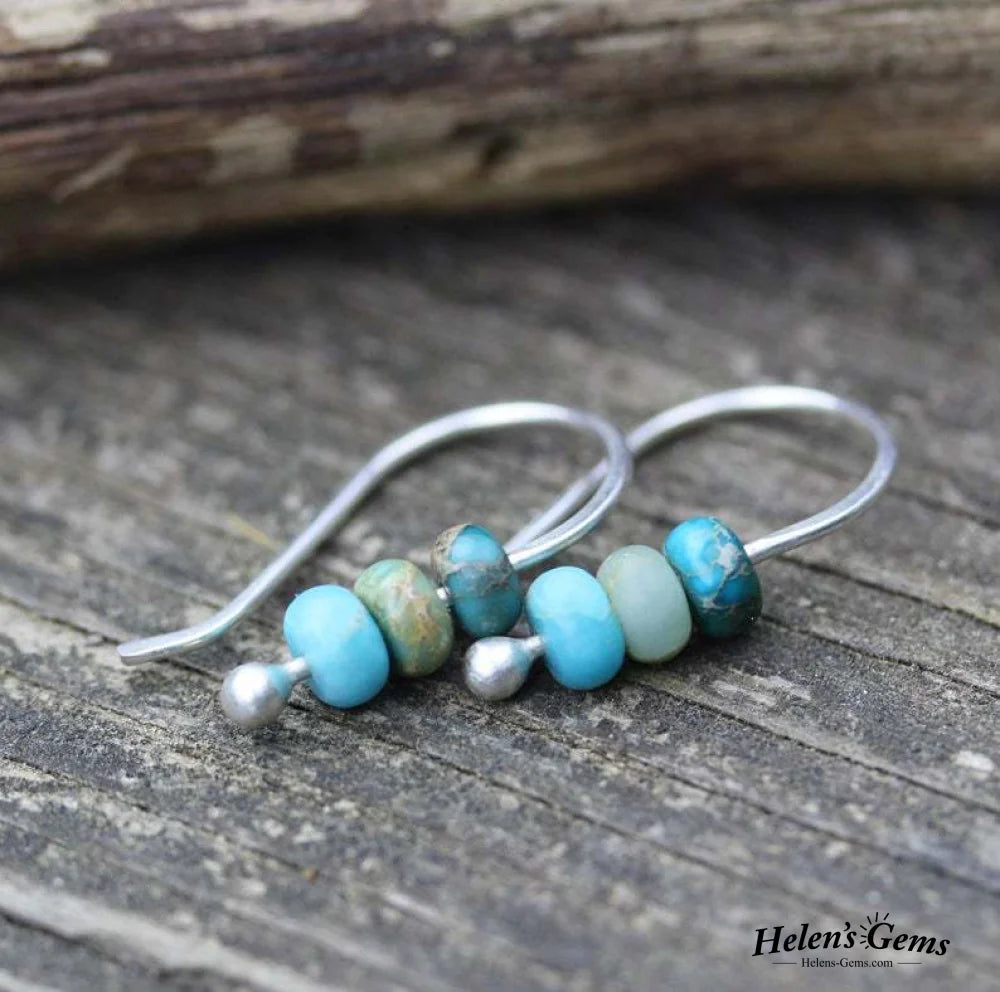 Turquoise Beaded Earrings