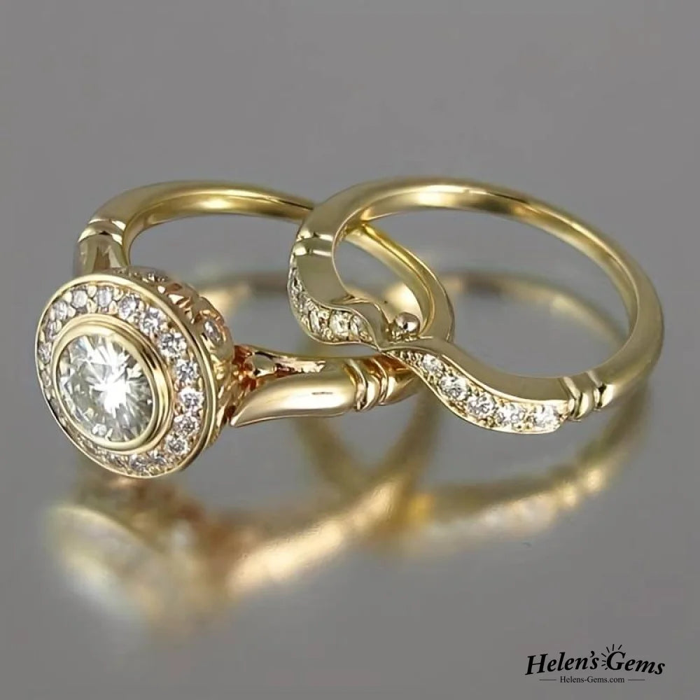 Vintage Gold & Zirconia Ring Pack