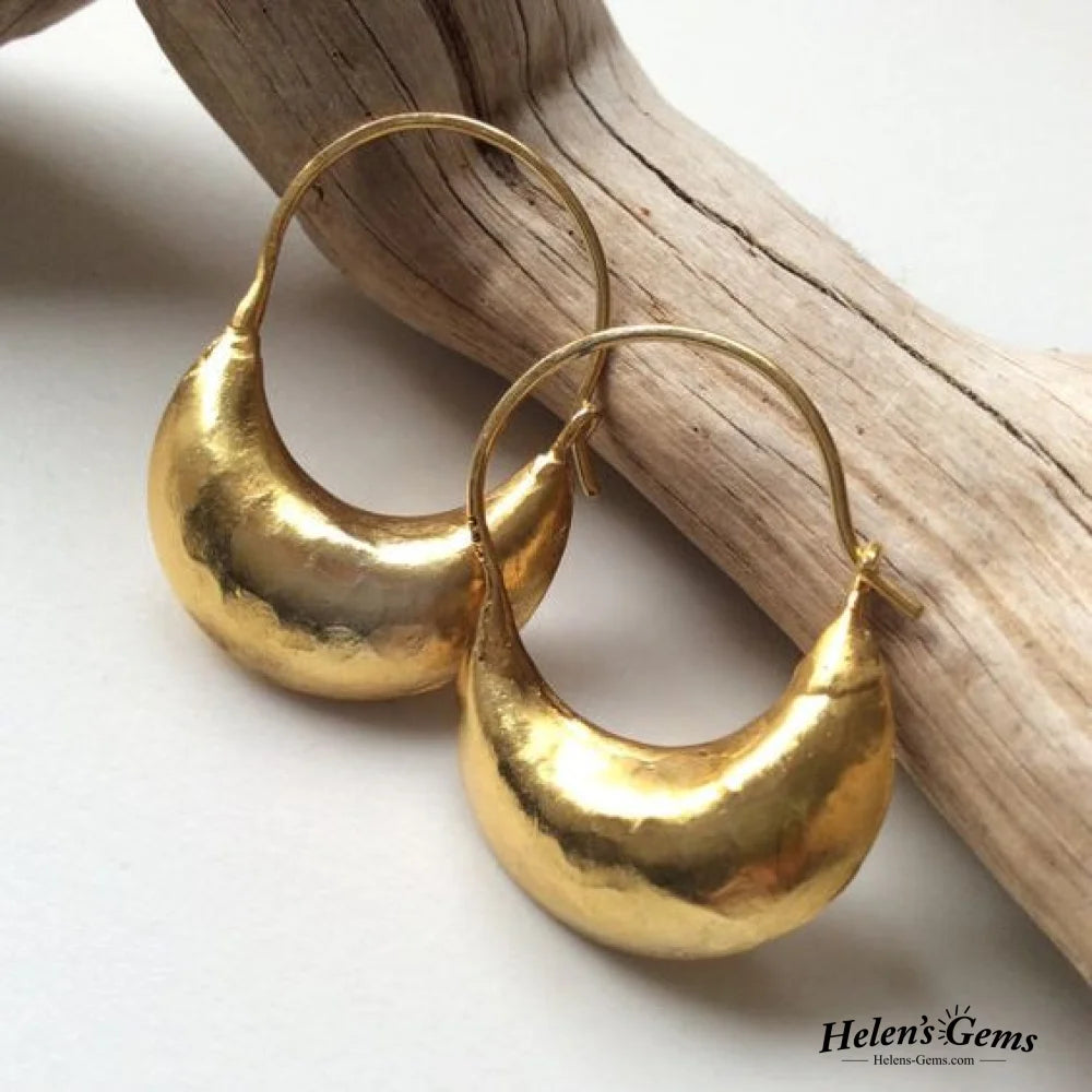 Vintage Golden Basket Earrings